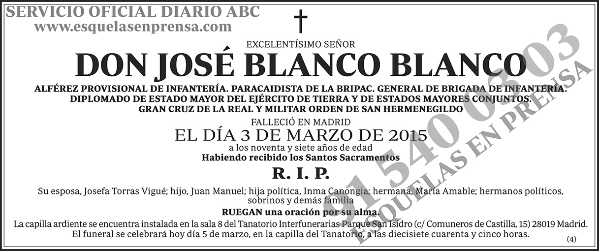 José Blanco Blanco